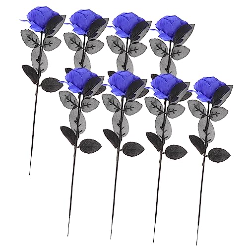 FELTECHELECTR 8stücke Teiliges Künstliche Rosen Mit Augen Für Halloween-Dekoration Simulierte Blumen Für Innenräume Und Partys Vivid Und Geruchsneutral von FELTECHELECTR