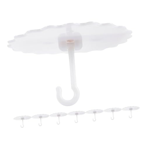 FELTECHELECTR 8 Stück Teiliges Deckenhaken Selbstklebend für Rundbett Moskitonetz Weiß Langlebige Haftung Elegant und Leicht als Wand und Betthimmel Halter für Zuhause von FELTECHELECTR