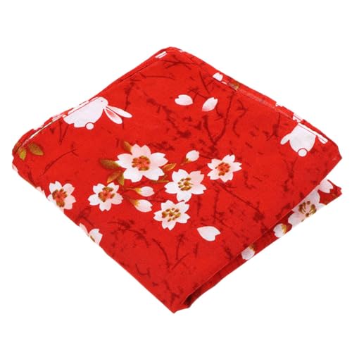 FELTECHELECTR Bento-Wickeltuch Outdoor-Picknicktuch japanische Einkaufstasche Geschenkboxen für Geschenke Tischdecke Bento-Tuch Furoshiki Bento-Tasche Sammelalbum schmücken rot von FELTECHELECTR