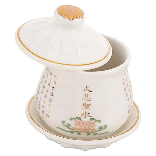 FELTECHELECTR Ritualdekor Kleiner Wasserbecher Für Buddha-anbetungsbecher Aus Keramik Elegante Dekoration Tempel-opferbecher FELTECHELECTR Ritualdekor Kleiner Wasserbecher Für Buddha-anbetungsbecher Aus Keramik Elegante Dekoration Tempel-opferbecher von FELTECHELECTR