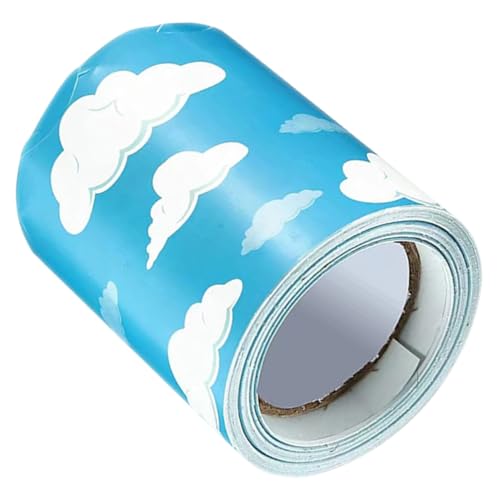 FELTECHELECTR Bulletin Board Border Trim Rollenpapier mit Wolkenmuster Langlebiger Zuschneidbarer Rahmensticker für Klassenzimmer Tür Dekoration Modisch und Vielseitig Einsetzbar FELTECHELECTR Bulletin Board Border Trim Rollenpapier mit Wolkenmuster Langlebiger Zuschneidbarer Rahmensticker für Klassenzimmer Tür Dekoration Modisch und Vielseitig Einsetzbar von FELTECHELECTR