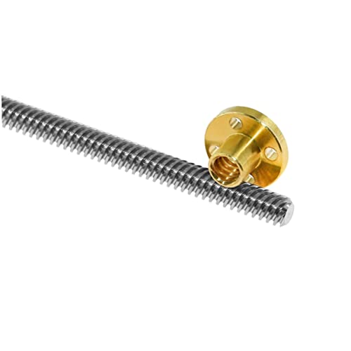 FELTECHELECTR Drucker Trapezgewindespindel Mit Mutter Edelstahl Für Schrittmotor Präzise Bewegungstechnik Leise Und Wartungsarm FELTECHELECTR Drucker Trapezgewindespindel Mit Mutter Edelstahl Für Schrittmotor Präzise Bewegungstechnik Leise Und Wartungsarm von FELTECHELECTR
