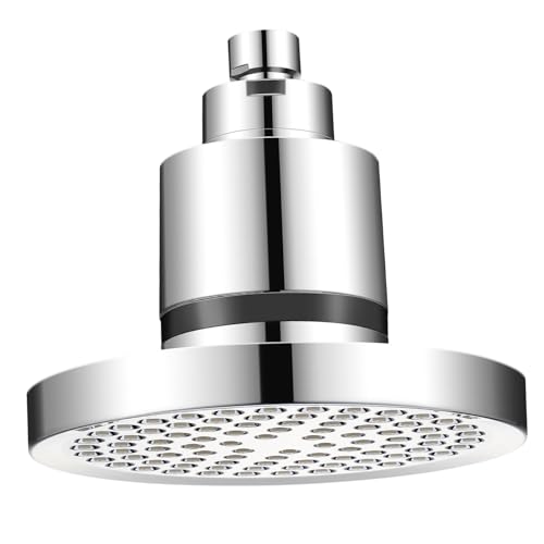FELTECHELECTR Duschköpfe Mit Hartwasserfilter Wasserenthärter Duschköpfe Duschkopffilter Weichwasserfilter Für Hochdruck Hartwasserfilter Für Dusche Abs Silber von FELTECHELECTR