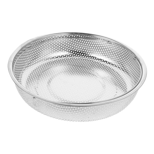 FELTECHELECTR Edelstahl Dampfkorb mit Gleichmäßigen Löchern Stabiler Dämpfeinsatz für Gemüse und Reis Leichtes Langlebiges Steamer Tablett für Haushalt Restaurant Geeignet für Induktionsherde von FELTECHELECTR