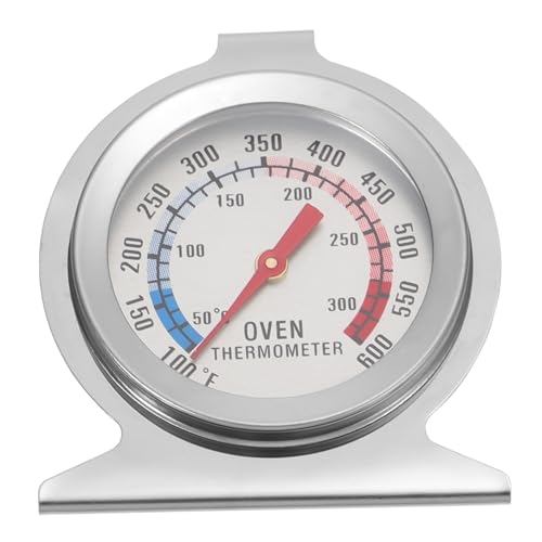 FELTECHELECTR Oven Thermometer Edelstahl Präzises Backthermometer Für Ofen Und Grill Digitale Temperaturmessung Für Sicheres Kochen Und Backen von FELTECHELECTR