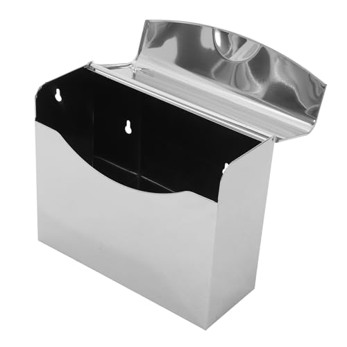 FELTECHELECTR Edelstahl Tissue Box Halterung Rechteckiger Gehäuse Für Papiertücher Wandmontage Elegantes Design Dekorative Tissue Aufbewahrung Für Badezimmer Und Öffentliche Toiletten von FELTECHELECTR