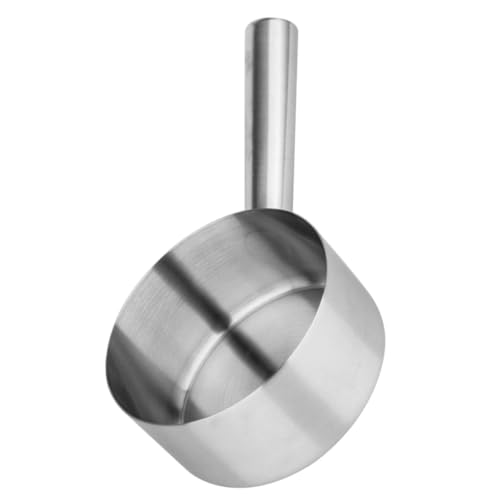 FELTECHELECTR Edelstahl Wasserschöpfkelle mit Langem Griff Durchmesser Rostfrei Langlebig Große Kapazität für Küche Bad Garten Vielseitig Einsetzbar Leicht zu Reinigen von FELTECHELECTR