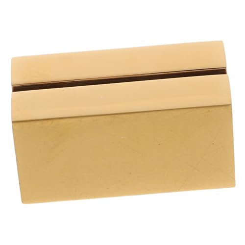FELTECHELECTR Goldener Tischkartenhalter aus Vielseitiger Kartenhalter für Menükarten Preisschilder und Tischnummern Minimalistischer Quadratischer Standfuß Langlebig und Leicht zu Reinigen für von FELTECHELECTR