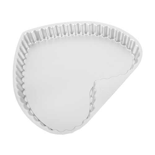 FELTECHELECTR Herzförmige Backform Antihaft Springform mit Abnehmbarem Boden aus Aluminiumlegierung Spülmaschinengeeignet für Kuchen und DIY backen Küche von FELTECHELECTR