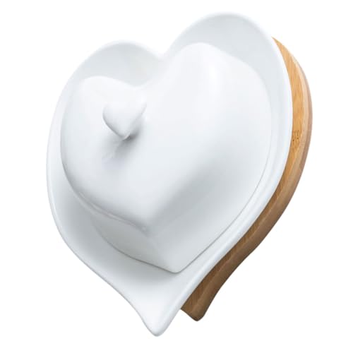 FELTECHELECTR Herzförmige Keramik Butterplatte Weiß Glatte Oberfläche Elegante Servierplatte für Butter Kuchen und Desserts Vielseitig für Feiern Geburtstage und Festliche Tafelgestaltung FELTECHELECTR Herzförmige Keramik Butterplatte Weiß Glatte Oberfläche Elegante Servierplatte für Butter Kuchen und Desserts Vielseitig für Feiern Geburtstage und Festliche Tafelgestaltung von FELTECHELECTR