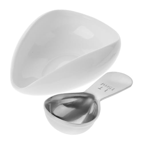 FELTECHELECTR Keramik Kaffeebohnen Messschale mit Löffel Kleines Weißes Tablett für Bohnen Kaffeepulver Roh und Röstbohnen Stabiles Multifunktionales Serviertablett für und Zuhause FELTECHELECTR Keramik Kaffeebohnen Messschale mit Löffel Kleines Weißes Tablett für Bohnen Kaffeepulver Roh und Röstbohnen Stabiles Multifunktionales Serviertablett für und Zuhause von FELTECHELECTR