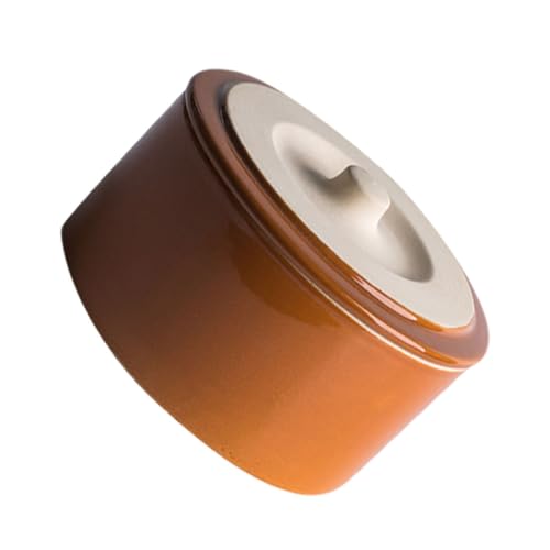 FELTECHELECTR Keramik Steintopf mit Deckel Klassischer Dampf reisschüssel Hochwertiges Haushaltsgeschirr Vielseitig für Küche Restaurant Camping Dekorativ und Sicherer Keramiktopf von FELTECHELECTR