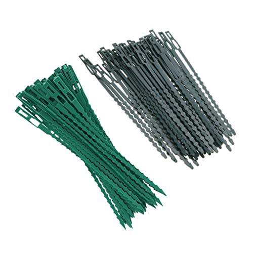 FELTECHELECTR Pflanzliche Kabelbinder Wiederverwendbare Kabelbinder Fischgrätenform Für Gartenarbeiten 50 Lange 50 Kurze Perfekt Zum Fixieren Von Pflanzen Und von FELTECHELECTR