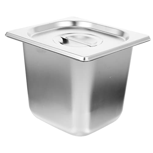 FELTECHELECTR Rechteckiges Buffet Tablett Deckel Praktischer Lebensmittelbehälter für Restaurant Kantine Buffet für Snacks Desserts von FELTECHELECTR
