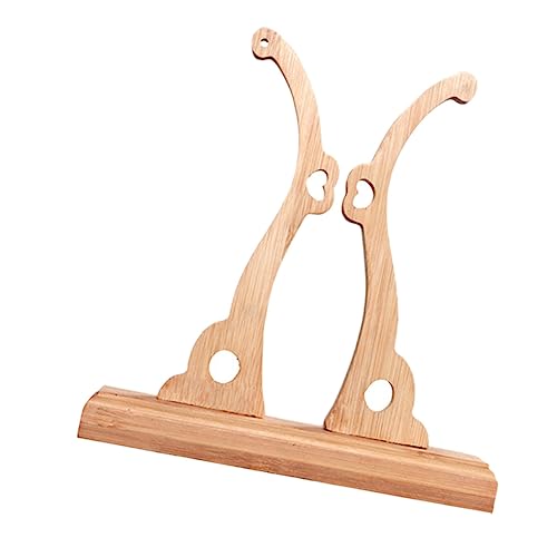 FELTECHELECTR Runder Ventilatorständer aus Holz Abnehmbarer Handventilator Halter Stabiler und Praktischer Ständer für Runde Fächer zur Aufbewahrung und Präsentation Retro Design für Stilvolle von FELTECHELECTR