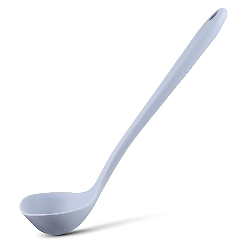 FELTECHELECTR Silikonsuppenlöffel Vintage Ergonomischer Servierlöffel für Suppen Reis und für Heimküchen und Restaurants Langlebig und Leicht zu Reinigen Großes Design von FELTECHELECTR