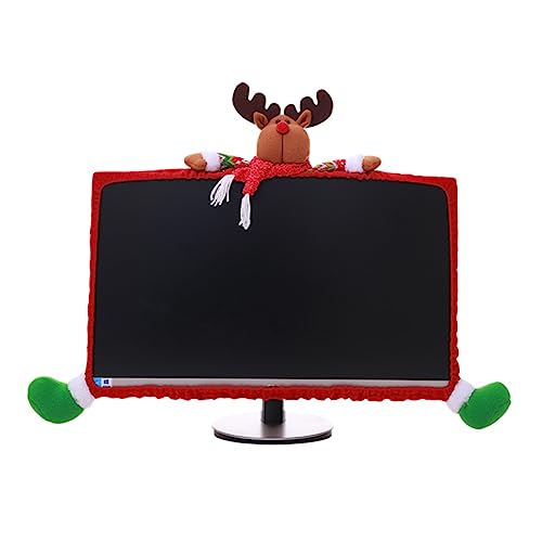 FELTECHELECTR 25-35 Zoll Computer Monitor Elch Schutz Weihnachten Ornament Festival Decor Rot Bildschirm Abdeckung Schutz FELTECHELECTR 25-35 Zoll Computer Monitor Elch Schutz Weihnachten Ornament Festival Decor Rot Bildschirm Abdeckung Schutz von FELTECHELECTR