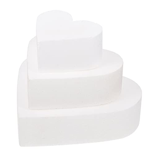 FELTECHELECTR Weiße Handwerk Kuchen Formen Herz Form Schaum Wiederverwendbare Polystyrol Kuchen Modellierung von FELTECHELECTR