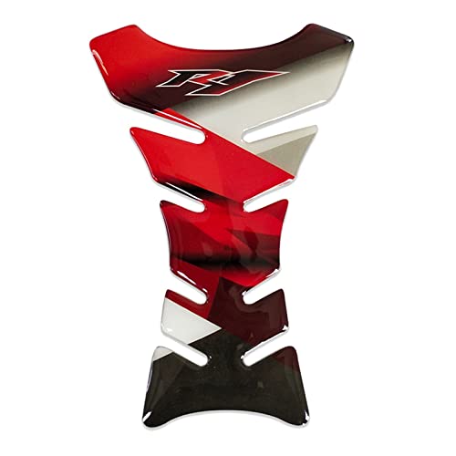 3D Gel Motorrad Fishbone Aufkleber Für Yamaha R1 R1 Fuel Tank Pad Cover Moto Tankschutz Dekoration Aufkleber (Color : 3) von FEMEIN