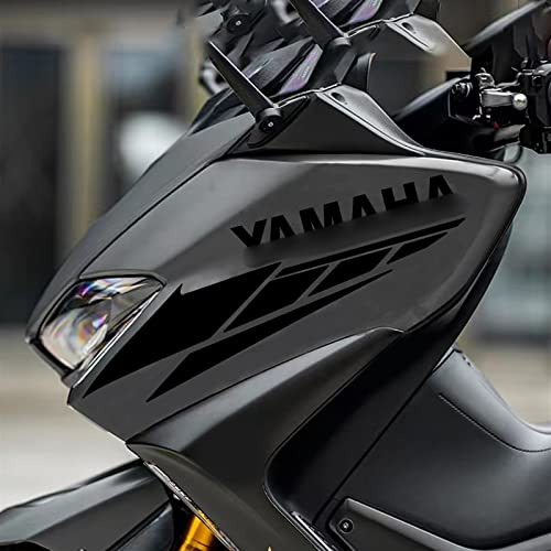 FEMEIN Aufkleber Logo Für Yamaha Tmax 530 560 500 Xmax 300 125 400 Nmax 125 155 Motorrad-Vinyl-Aufkleber (Color : Black 2) von FEMEIN