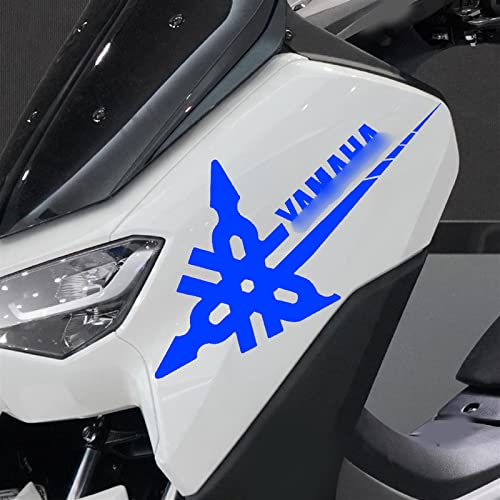 FEMEIN Aufkleber Logo Für Yamaha Tmax 530 560 500 Xmax 300 125 400 Nmax 125 155 Motorrad-Vinyl-Aufkleber (Color : Blue Left Right) von FEMEIN