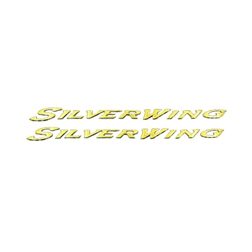 FEMEIN Für Honda Silver Wing GT 250 400 600 Motorrad Body Logo ABS Aufkleber Abzeichen Emblem Aufkleber Decals (Color : 3D Gold Decals A) von FEMEIN