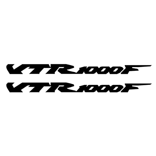 FEMEIN Motorrad Aufkleber Für Honda VTR 1000 1000F Super Hawk 1997 1998 1999 2000 2001 2002 2003 2004 2005 2006 Wasserdichter Aufkleber VTR1000F Firestorm Zubehör (Color : Schwarz) von FEMEIN