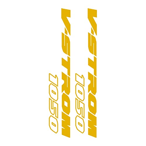 FEMEIN Motorrad Aufkleber V-Strom 1050/XT Zubehör Wasserdichter Aufkleber Für Suzuki Vstrom DL 1050 DL1050 XT 2020 2021 2022 2023 Aufkleber (Color : Gold 1) von FEMEIN