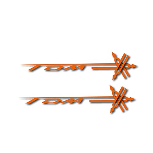 FEMEIN Motorrad-Fahrrad-Rad-Aufkleber Für Yamaha TDM 850 900 TDM Kraftstofftank-Aufkleber Radhelm Moto Wasserdichtes Reflektierendes Logo (Color : Reflective orange) von FEMEIN