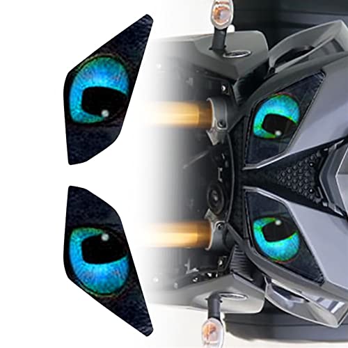 FEMEIN Motorrad Scheinwerfer Aufkleber Aufkleber Frontverkleidung Scheinwerfer Augenschutz Aufkleber Für Yamaha MT-09 MT09 MT 09 Tracer 2016 2017 2018 (Color : Blue) von FEMEIN