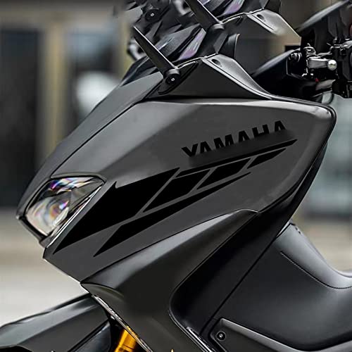 FEMEIN Reflektierender Vinyl-Aufkleber Xmax 300 400 Nmax 125 155 160 Tmax 500 530 560 Motorrad-Logo-Aufkleber Für Yamaha (Color : Black 4) von FEMEIN