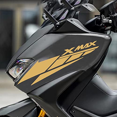 FEMEIN Reflektierender Vinyl-Aufkleber Xmax 300 400 Nmax 125 155 160 Tmax 500 530 560 Motorrad-Logo-Aufkleber Für Yamaha (Color : Matte Gold 1) von FEMEIN