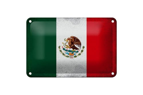 FEMER Blechschild Flagge Mexiko 18x12cm Flag of Mexico Vintage Dekoration FEMER Blechschild Flagge Mexiko 18x12cm Flag of Mexico Vintage Dekoration von FEMER