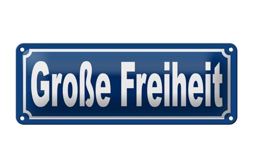 FEMER Blechschild Große Freiheit 27x10cm Hamburg St. Pauli Clubs Dekoration FEMER Blechschild Große Freiheit 27x10cm Hamburg St. Pauli Clubs Dekoration von FEMER