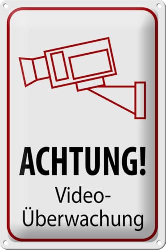 FEMER Blechschild Hinweis 20x30cm Achtung Videoüberwachung von FEMER