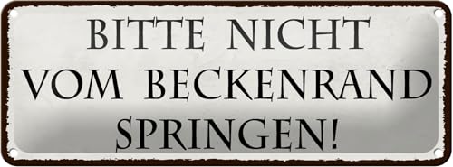 FEMER Blechschild Hinweis 27x10cm Nicht vom Beckenrand springen Dekoration FEMER Blechschild Hinweis 27x10cm Nicht vom Beckenrand springen Dekoration von FEMER