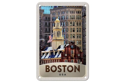 FEMER Blechschild Reise 12x18cm Amerika USA Boston Architektur Schild FEMER Blechschild Reise 12x18cm Amerika USA Boston Architektur Schild von FEMER