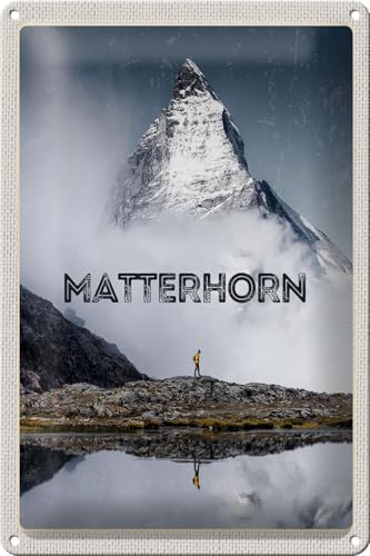 FEMER Blechschild Reise 20x30cm Matterhorn Schweiz Wanderung Berg FEMER Blechschild Reise 20x30cm Matterhorn Schweiz Wanderung Berg von FEMER