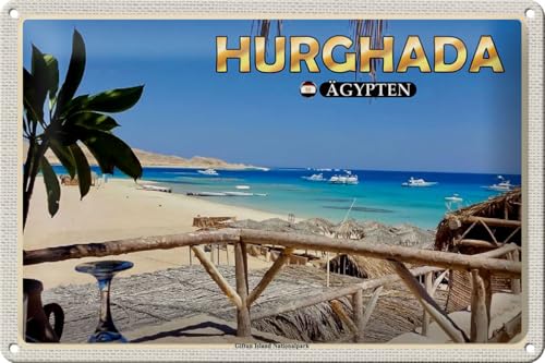 FEMER Blechschild Reise 30x20cm Hurghada Ägypten Giftun Nationalpark FEMER Blechschild Reise 30x20cm Hurghada Ägypten Giftun Nationalpark von FEMER