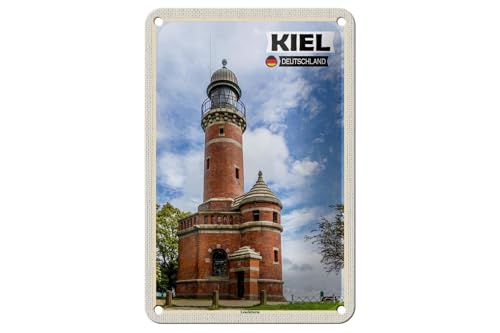 FEMER Blechschild Städte Kiel Leuchtturm Architektur Deko 12x18cm Schild FEMER Blechschild Städte Kiel Leuchtturm Architektur Deko 12x18cm Schild von FEMER