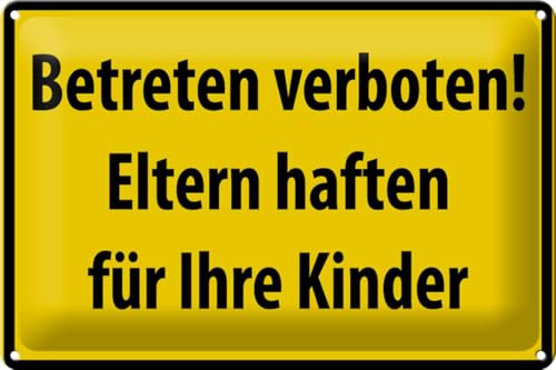 FEMER Blechschild Warnschild 30x20cm Betreten Verboten von FEMER