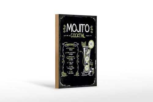 FEMER Holzschild Rezept Mojito Cocktail Recipe 12x18 cm Geschenk FEMER Holzschild Rezept Mojito Cocktail Recipe 12x18 cm Geschenk von FEMER