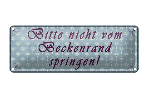 Femer Blechschild Hinweis 27x10 cm Bitte nicht vom Beckenrand springen Schild von FEMER