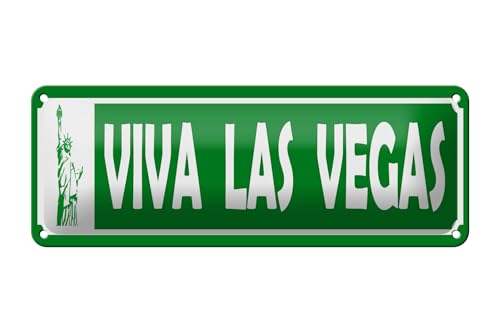 Femer Blechschild Hinweis 27x10 cm Viva Las Vegas Freiheitsstatue Deko Schild Femer Blechschild Hinweis 27x10 cm Viva Las Vegas Freiheitsstatue Deko Schild von FEMER