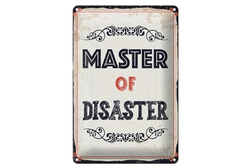 Femer Blechschild Spruch 12x18 cm Master of disaster Schild Femer Blechschild Spruch 12x18 cm Master of disaster Schild von FEMER