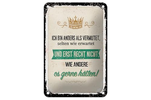 Femer Blechschild Spruch 20x30 cm Ich bin anders als vermutet Deko Schild Femer Blechschild Spruch 20x30 cm Ich bin anders als vermutet Deko Schild von FEMER