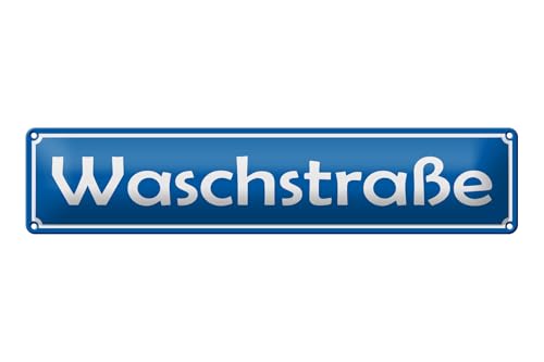 Femer Blechschild Spruch 46x10 cm Waschstraße Schild von FEMER