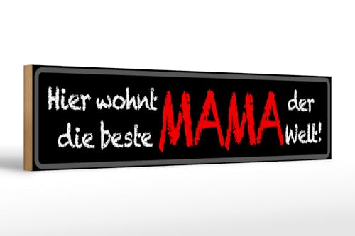 Femer Holzschild Spruch 46x10cm hier wohnt beste MAMA der Welt Dekoration Femer Holzschild Spruch 46x10cm hier wohnt beste MAMA der Welt Dekoration von FEMER