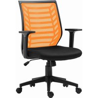 FEMO höhenverstellbarer Drehstuhl FM-2507 Mesh schwarz/orange von FEMO