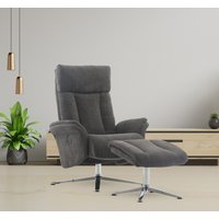 Moderner Relaxsessel mit verstellbaren Rückenlehne, einmotorisch per Knopfdruck, inkl. Hocker von FEMO